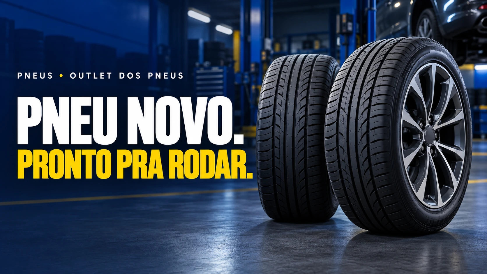 Pneu novo. Pronto pra rodar.